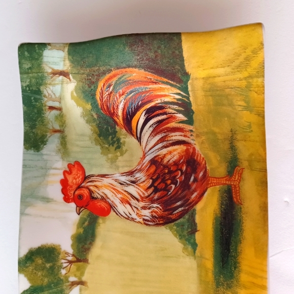 Rooster 🐓 Farmhouse Decorative Plate - Picture 3 of 5